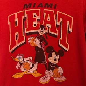 Disney Red Miami Heat Graphic Tee